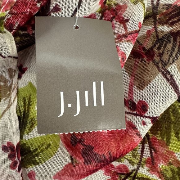 J.Jill Floral Infinity Scarf One Size Lightweight Polyester Multicolor - Picture 4 of 6
